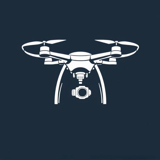 Icon of a drone, representing aerial filming services.