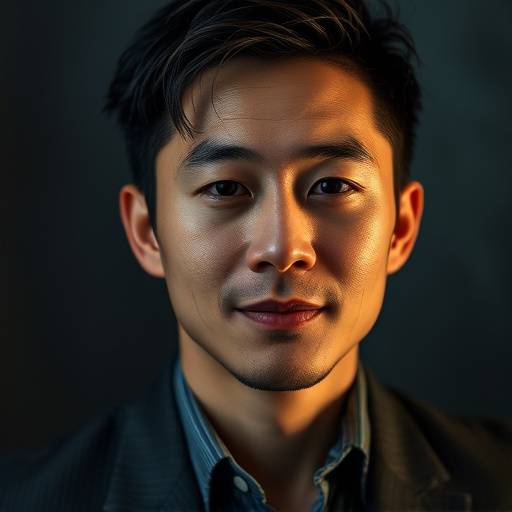 Portrait of David Chen, co-founder and lead cinematographer of Visionary Studios.