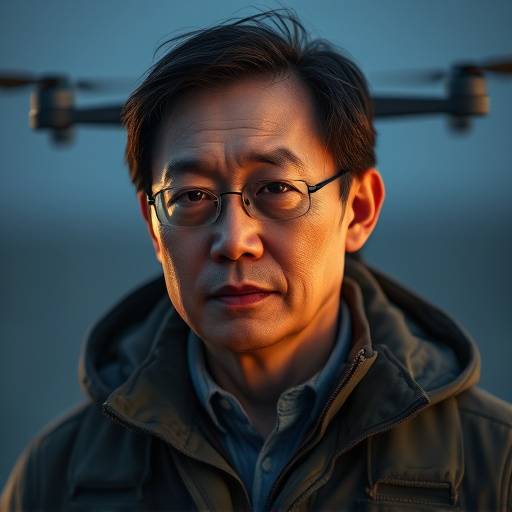 Portrait of Jackson Lee, drone operator and aerial cinematographer at Visionary Studios.