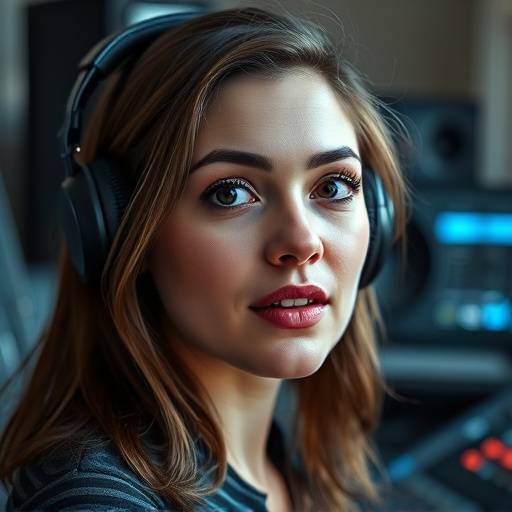 Portrait of Olivia White, audio engineer and sound designer at Visionary Studios.